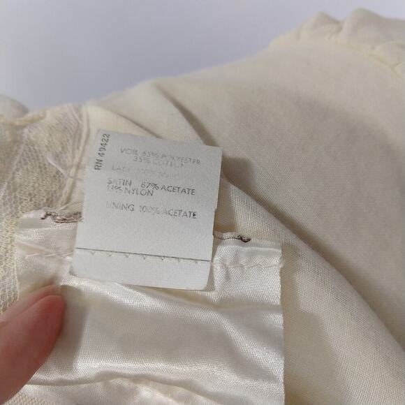 Gunne Sax Ivory Victorian Style Prairie Dress Size 11 M Vintage 70s Wedding - Picture 9 of 9